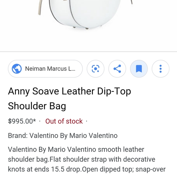 NWT Valentino Blk GENUINE Italian Leather Handbag - Picture 3 of 8